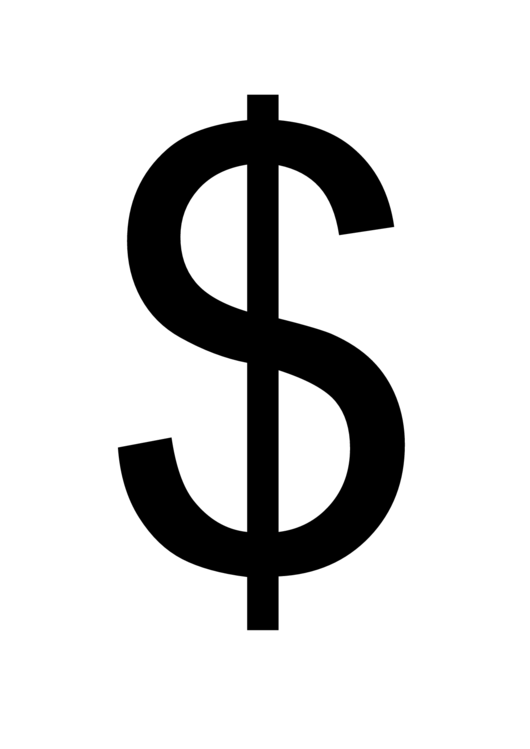 Dollar Sign Template Printable pdf