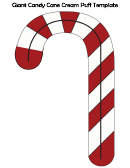 Giant Candy Cane Template