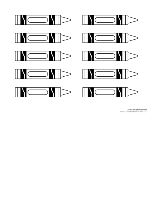 Small Crayon Templates Printable pdf