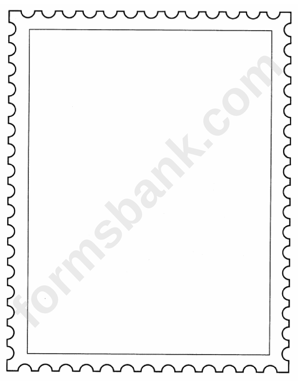 Postage Stamp Template