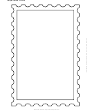 Large Stamp Outline Template