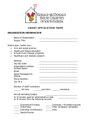 Fillable Grant Application Form With Project Type Printable pdf