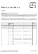 Evidence Of Internship Form Printable pdf