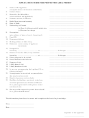 Application Form For Protected Area Permit