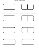 Domino Subtraction Worksheet Template