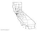 California Coloring Page Template