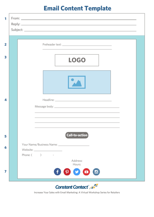 Business Email Content Template Printable pdf