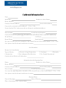Confidential Information Sheet
