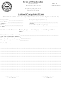 Animal Complaint Form