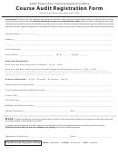 Course Audit Registration Form