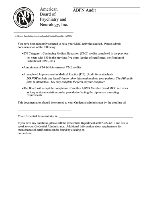 Fillable Audit Form Revision Printable pdf