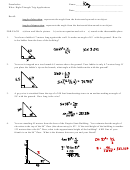 Wkst- Right Triangle Trig Apps Printable pdf