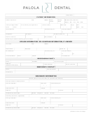 Medical Office Registration Form - Palola Dental
