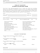Citizen Volunteer Form - Town Of Leicester