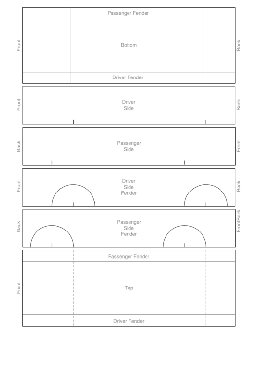Pinewood Derby Block Template Printable pdf
