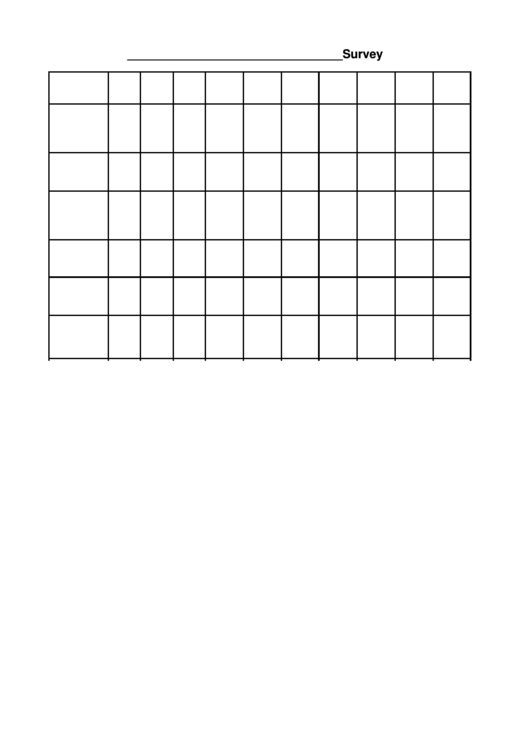 Blank Survey Form Printable pdf