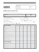 Caddra Teacher Assessment Form