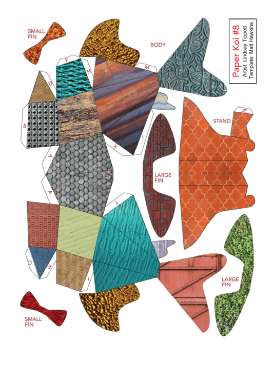 Paper Koi Fish Template Printable pdf
