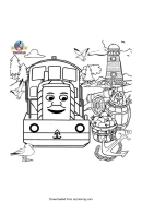 Thomas The Train Coloring Sheet