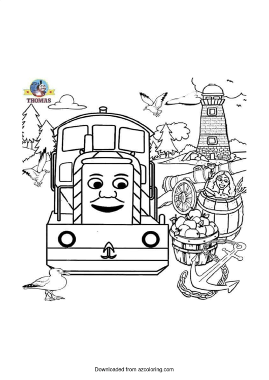 Thomas The Train Coloring Sheet Printable pdf