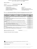 Stem Poster Presentation Evaluation/scoring Form