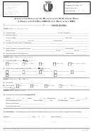 Application Form For The Registration Of Swimming Pool