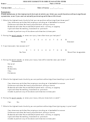 Knee Evaluation Form