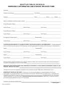 Emergency Info And Student Release Form