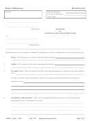 Civ302 State Of Minnesota District Court - Answer And Counterclaim Form