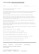 Latex Allergy Screening Questionnaire