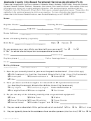 Alameda County City-based Paratransit Services Application Form