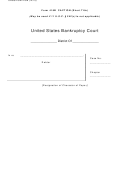 Form 416b - Caption (short Title) - United States Bankruptcy Court