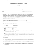 B2030 (Form 2030) - Disclosure Of Compensation Of Attorney For Debtor - United States Bankruptcy Court Printable pdf
