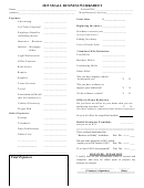 2015 Small Business Worksheet