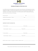 Employee Emergency Information Form