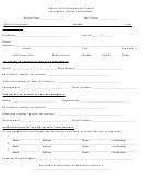 Emergency Contact Information Form