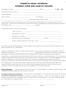 Parental/legal Guardian Consent Form And Liability Waiver