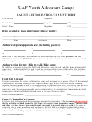Parent Authorization/consent Form