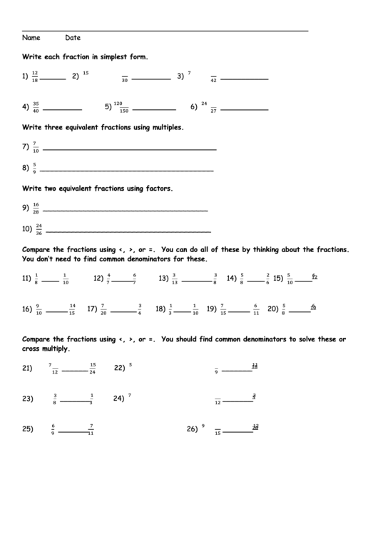 Decimal Fractions Worksheet Printable pdf