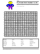 Fry Words Word Search - Ninth Hundred - 1 To 20