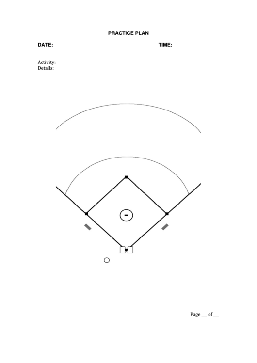 Printable Softball Practice Plan Template