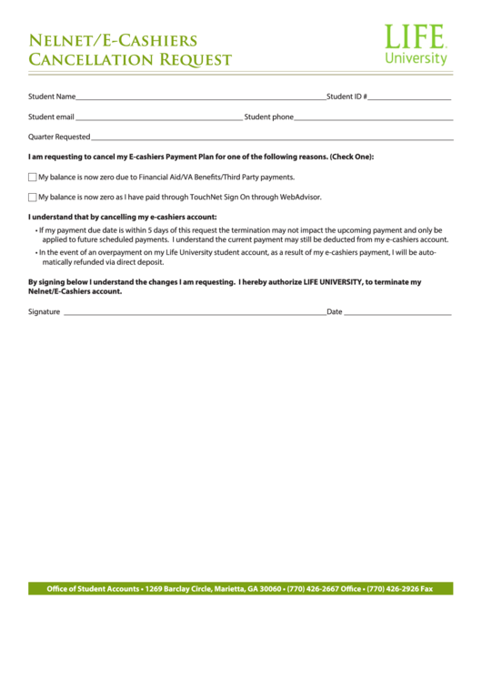 Sample Cancellation Template Form Fill Out And Sign P