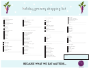 Holiday Shopping List Template