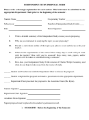 Independent Study Form