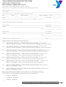 Ymca Preschool Registration Form - 2016-2017
