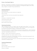 Overhead/gantry Crane Inspection Checklist Template