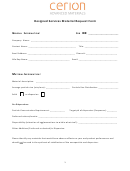 Designed Services Material Request Form