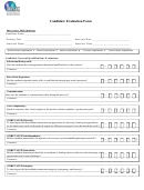 Candidate Evaluation From Template