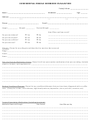 Female Hormone Evaluation Questionnaire