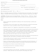 Community Room Reservation Form